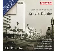 Audio Cd Ernest Kanitz - Chamber Works