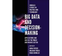 Anna Visvizi Big Data and Decision-Making (Copertina rigida)