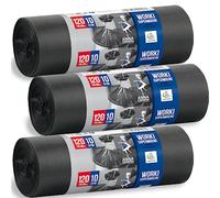 Anna Zaradna Sacchi da 120l Extra Resistenti per Rifiuti Voluminosi Plastica Riciclata Confezione da 30 Ideali per Uso Domestico e Giardino Sostenibili