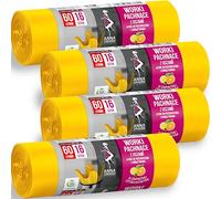 Anna Zaradna Sacchi Neri da Immondizia Resistenti e Manici Sono 60 Litri con Chiusura a Coulisse per Uso Domestico e Industriale Realizzati in Plastica Riciclata Al 100 100 e Hanno