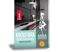 ANNA ZARADNA ST-AZ-012794 - Panni in microfibra, 1 pezzo, colore: Arancione/Antipolvere, per casa e TV/Made in EU