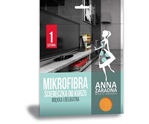 ANNA ZARADNA ST-AZ-012794 - Panni in microfibra, 1 pezzo, colore: Arancione/Antipolvere, per casa e TV/Made in EU