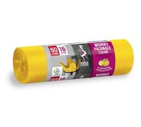 Anna Zaradna St-Az-033645 - Sacchetti Per La Spazzatura Con Manici, 60 L, 16 Pezzi, Profumo Di Agrumi, Sacchetti Per La Spazzatura Per La Casa, L'Ufficio, In Pellicola Hdldl, Colore: Giallo