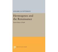 Annabel M. Patterson Hermogenes and the Renaissance (Copertina rigida)