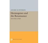 Annabel M. Patterson Hermogenes and the Renaissance (Tascabile)