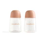 Annabella Biberon Tiralatte Singolo e Doppio, Senza BPA, Lavabile in Lavastoviglie, 2x140 ml