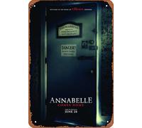 Annabelle Comes Home, targa in metallo, 20,3 x 30,5 cm, decorazione da parete retrò vintage