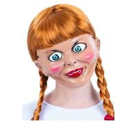 Annabelle Maschera Adulti Halloween Paura Maschera Donna Uomo Costume