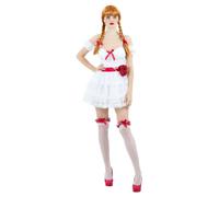 Annabelle Mini Abito Costume Halloween Donna Bambola Autorizzato Costume Sexy
