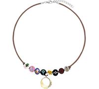 ANNABETH Chase - Collana con ciondolo a forma di anello Percy Jackson con perline di legno dipinte a mezzosang