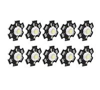 Annadue 10 Pezzi di Chip LED 3V 1W Perline di Luce Bianco Caldo 3000K,