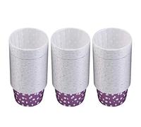 Annadue 100 Mini Pirottini per Cupcake, Pirottini Rotondi di Carta, per Muffin per Matrimoni, Feste in Casa Viola (PURPLE)