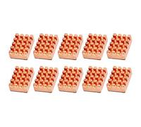 Annadue 10Pz Dissipatore di Calore in Ottone con Nastro Termico | Aletta di raffreddamento in lega di rame, dimensioni compatte 15x5x10 mm, per PCB IC router, supporto adesivo,