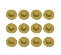 Annadue 12 Pz Mini Pagliette di Carta per Cappelli per Artigianato con | Piccoli copricapi, leggeri fatti a mano, decorazioni per case delle bambole, bomboniere, personalizzabili fai da te