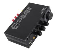 Annadue 2.1 Canale Bluetooth 5.1 Amplificatore Stereo, Amplificatore Digitale HIFI Ricevitore Stereo Audio Domestico con Coassiale Digitale Aux USB per Home (Spina europea)