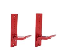 Annadue 2-Pack Alloy RC Car Display Stand Wall Mount (rosso) | Lega resistente, appendiabiti da parete salvaspazio, cingolato fuoristrada, posizionamento regolabile, decorazione
