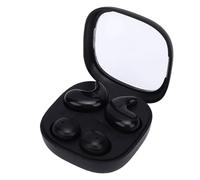 Annadue 2 Paia Auricolari Bluetooth per Dormire, 2 Paia Auricolari Bluetooth Wireless Piccoli Piatti Set per Dormire con Custodia di Ricarica per Lavoro Sport (BLACK)