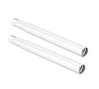 Annadue 2 Pezzi 60mm Estensore per Valvola Presta Bicicletta (SILVER) | Lega di alluminio, lunghezza 60 mm, aiuto per il gonfiaggio, ciclismo su strada, adattatore per valvola leggero