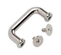 Annadue 20 Set Anelli a D Ad per Cinghie di Borse | Chiusura a forma di D, connettore hardware in metallo, finitura argento galvanizzato, accessori per tracolla, raccordo