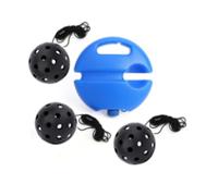 Annadue 3 Pezzi Allenamento Pickleball Rimbalzatore | Trainer per auto-pratica, ritorno elastico automatico, trapano per interni ed esterni, coordinazione occhio-mano, set
