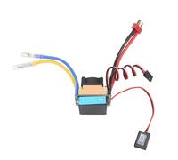 Annadue 480A Spazzolato Regolatore di Velocità ESC per Auto e Barca RC 1/10 | Scocca in lega con ventola di raffreddamento, calibrazione automatica dell\'acceleratore, interruzione di bassa tensione,