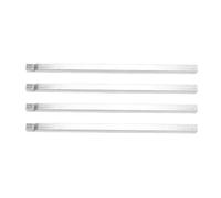 Annadue 4PCS Regolatore di Gioco della Porta in Acciaio Inossidabile | Acciaio inossidabile, lunghezza 15 cm, piastra di chiusura della porta, regolazione dello spazio, riduzione del rumore,
