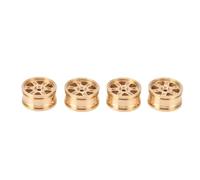 Annadue 4PCS Ruota in Ottone per Cerchione per 1/30 RC Crawler | Lega di ottone massiccio, centro di gravità abbassato, presa migliorata, aggiornamento adattamento diretto, terreno