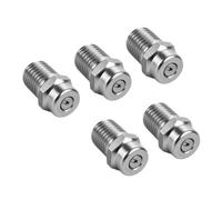 Annadue 5 Pcs Punta Ugello Idropulitrice Quarto di Pollice per | Getti di spruzzo a ventola piatta, acciaio inossidabile 304, ampio ventaglio di copertura, adatti a pistole lavavetri, uso