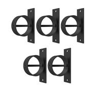 Annadue 5 Pezzi Acciaio Inox Cavo Supporto Supporto (5PCS) | Ringhiera per ponte in corda, acciaio inossidabile 304, verniciatura a polvere nera, corda fino a 2 pollici, nessuna