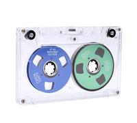 Annadue 50 Minuti Audiocassetta, Bobina , per Musica | Retro Visual, Ferrico Tipo I, Scocca in ABS, Parti in alluminio, Custodia trasparente, Scatola di immagazzinaggio