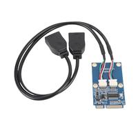 Annadue Adattatore da MPCIE a USB, Scheda di Espansione della Trasmissione Dati Ad Alta velocità con 2 Porte USB 2.0, per la connettività del Laptop Dispositivi Esterni