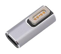 Annadue Adattatore da Tipo C a Magnetico, Adattatore di Ricarica USB C a Ricarica Rapida L Tip PD, Interfaccia di Aspirazione Magnetica per Laptop OS X, Connettore da Tipo a Magnetico (da