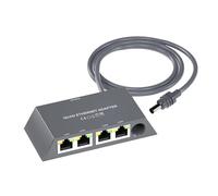 Annadue Adattatore Ethernet a 4 Porte per il Satellite Gen 3, Splitter di Rete Cablato da 1 Gbps, Plug and Play e Riproduci Hub Multi-dispositivo, Alloggiamento ABS per Esterno interno.