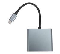 Annadue Adattatore Multiporta Adattatore Hub USB C per Laptop | Doppia Interfaccia Multimediale HD 4K 60Hz Doppia 4K 30Hz USB 3.0 5Gbps 100W Ricarica PD 10 11 ChromeOS con modalità Alt
