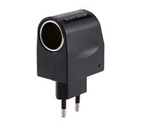 Annadue Adattatore per Accendisigari per Auto da CA 220 V a CC 12 V, Caricatore da Muro con Convertitore di Potenza con Spina Europea