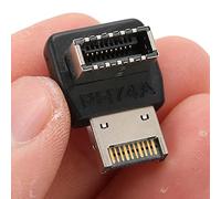 Annadue Adattatore USB 3.1 Tipo E, Adattatore Tipo E per Scheda Madre del Computer Angolo Retto di 90 Gradi con Connettore PH74A, Splitter USB 3.0 Ideale per Mini PC con Pannello Frontale (PH74A)
