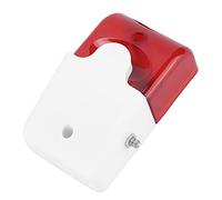Annadue Allarme Sonoro e Luminoso Cablato 12VDC per Ufficio e Hotel | Avvisatore acustico con volume regolabile, guscio antiurto in ABS, flash LED ad alta intensità, sirena 110 dB, sicurezza