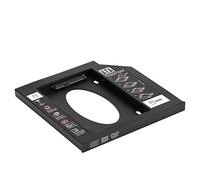 Annadue Alloggiamento da 2,5" per HDD SSD, per Baia Ottica Laptop, 12,7mm | Adattatore per alloggiamento per disco rigido con opzione da 9,5 mm, per laptop con unità DVD da 12,7 mm, per HDD SSD