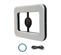 Annadue Anello Luminoso per Selfie RGB Magnetico, Luce Video LED Portatile Ricaricabile, Luce per Selfie a Doppio Lato per Video in Live Streaming