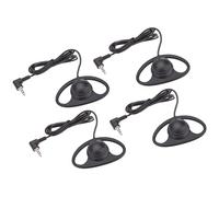 Annadue Auricolare a Forma di D Auricolare con Gancio per su un Lato da 3,5 Mm per di Guida Turistica, Sostituzione Mono Solo Ascolto per T130-101 (4PCS)