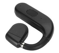 Annadue Auricolare Bluetooth 5.3 Open Ear, Cuffie Wireless Monoorecchio con Microfono Ruotabile a 180°, Batteria 30H, Audio HD, per Guida Aziendale e Sport All'aria Aperta (BLACK)