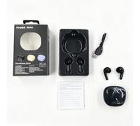 Annadue Auricolari Wireless, Cuffie Semi-in-ear Bluetooth 5.4, Auricolari Resistenti Al Sudore IPX4, Custodia di Ricarica da 150 MAh per lo Sport, Controlli Touch, Chiamata a Doppio Orecchio (BLACK)
