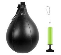 Annadue Bag della velocità di Boxe, Palla da Punzonatura in Pelle in Pelle, Pallinetto da Punzonatura Sfera Riflessa per la velocità per Palestra e Mma Muay Thai Sports Fitness (#3)