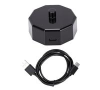 Annadue Base Caricabatterie per Spazzolino Elettrico per Aquasonic Black Series, Elegante Supporto di Ricarica USB per Spazzolino Elettrico Sostitutivo per i Viaggi Domestici (BLACK)