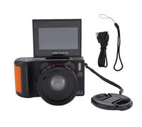 Annadue Camera Digitale 4K 64MP con Schermata a 3 ", Zoom 18x, Focus Automatico, Antigelli, Fotografia Wifi Videocamera Vlog Cam per Viaggi, Rilevamento 'espressione Facciale (BLACK)
