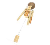 Annadue Campanelli Eolici in bambù, Guscio di Noce di Cocco, da Appendere all'aperto, Decorazione Decorativa da Giardino, Regalo - Campanello Eolico Rilassante con Accordatura Pentatonica per la