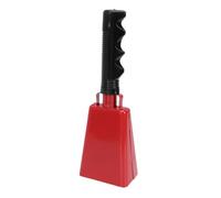 Annadue Campanello a Mano con Manico per Eventi Sportivi (rosso) | Campanello per il tifo forte, struttura in PVC di ferro, impugnatura ergonomica, elemento essenziale per la giornata di