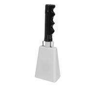 Annadue Campanello a Mano con Manico per Eventi Sportivi (WHITE) | Campanello per il tifo forte, struttura in PVC di ferro, impugnatura ergonomica, elemento essenziale per la giornata di