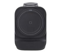 Annadue Caricabatterie Wireless Multifunzionale 3 in 1, Supporto Magnetico Pieghevole Caricabatterie Rapido da Comodino Dock di Ricarica HT-542