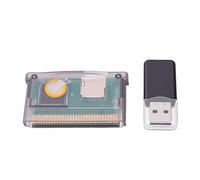 Annadue Cartuccia SD GBA per Console di Gioco SP IDS NDS, Cartuccia di Gioco Flash Cart per Sistemi di GBA e SP, Formato FAT, capacità Massima Fino a 2 Gb (Nero Trasparente)